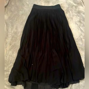 High waisted and long layered silk skirt- wilfred